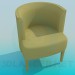 3d model Silla con respaldo vertical - vista previa