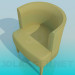 3d model Chair with vertical back - preview