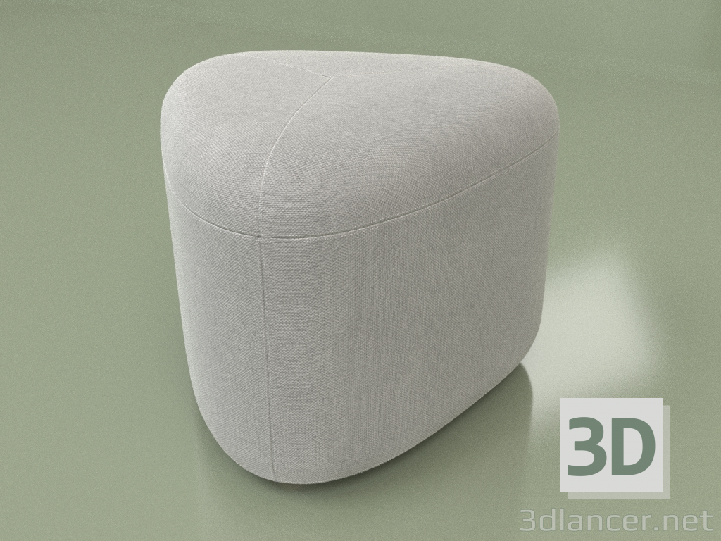 modèle 3D Pouf Pierre S - preview