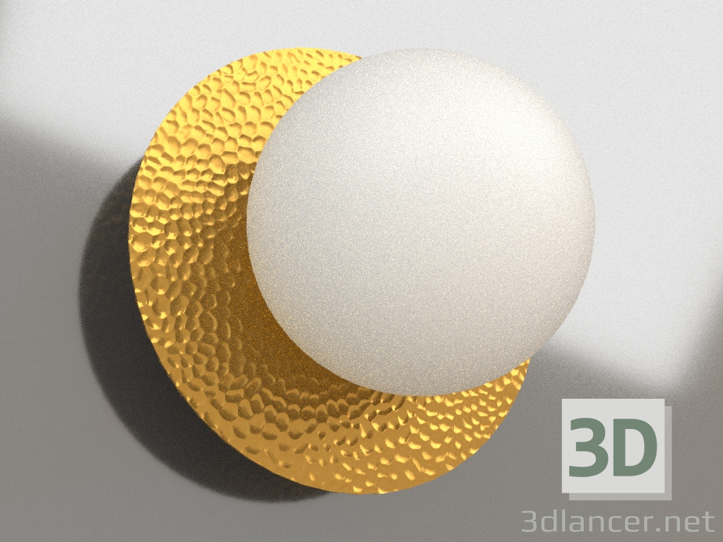 Modelo 3d Luminária de parede (sconce) Camelia (FR5202WL-01BS) - preview