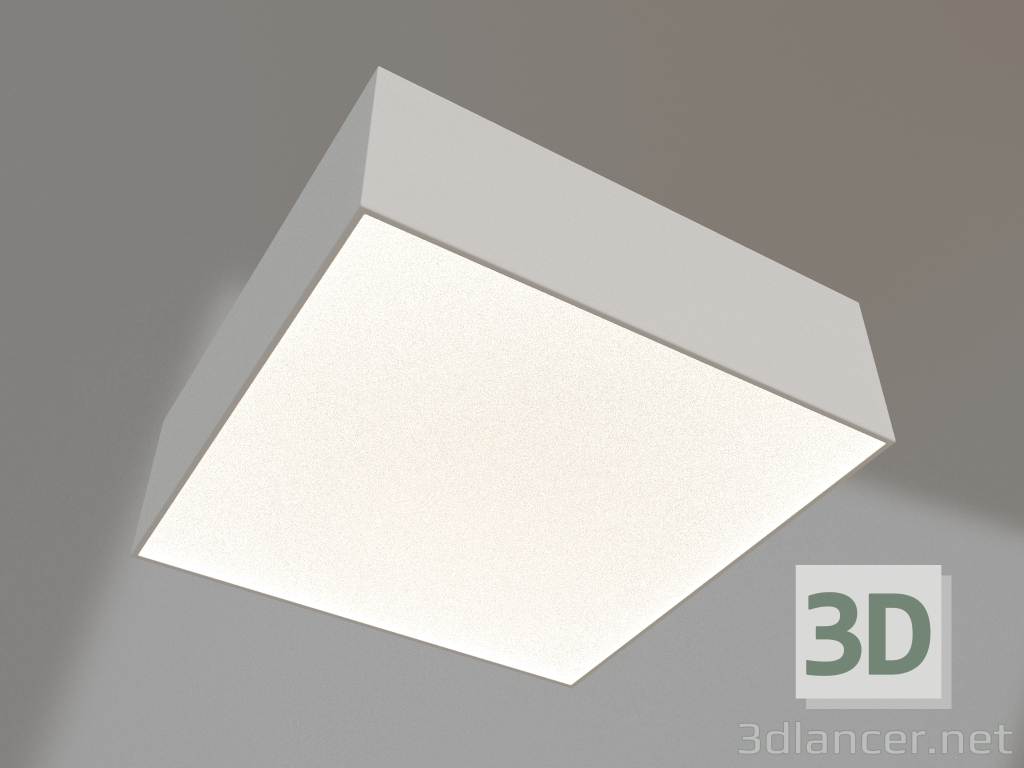 3d model Lámpara IM-QUADRO-EMERGENCY-3H-S175x175-19W Warm3000 (WH, 120 grados, 230V) - vista previa