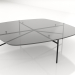 modèle 3D Table basse 120x120 avec plateau en verre - preview