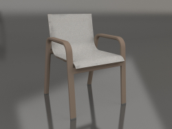 Fauteuil club de salle à manger (Bronze)