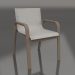 3d model Silla club de comedor (Bronce) - vista previa