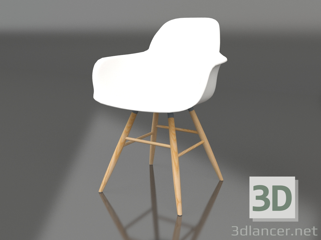 3d model Sillón Albert Kuip (Blanco) - vista previa