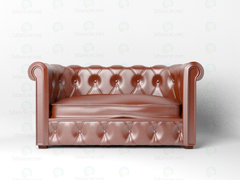 modèle 3D de Sofa en cuir acheter - rendu