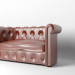 3d Leather sofa model buy - render