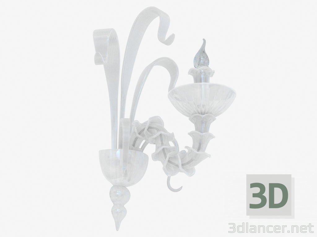 3d модель Бра зі скла (W110188 1white) – превью