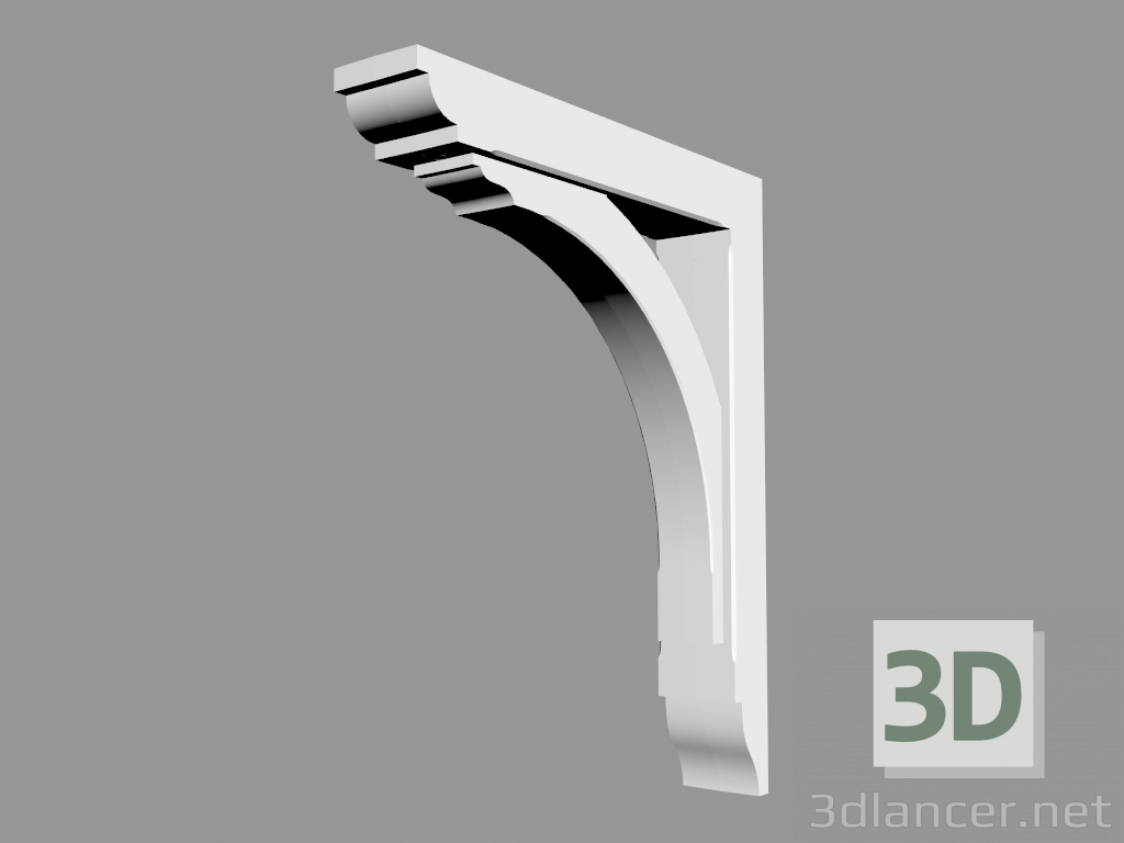 3d model Soporte de arco GB02 (7 x 49 x 40 cm) - vista previa