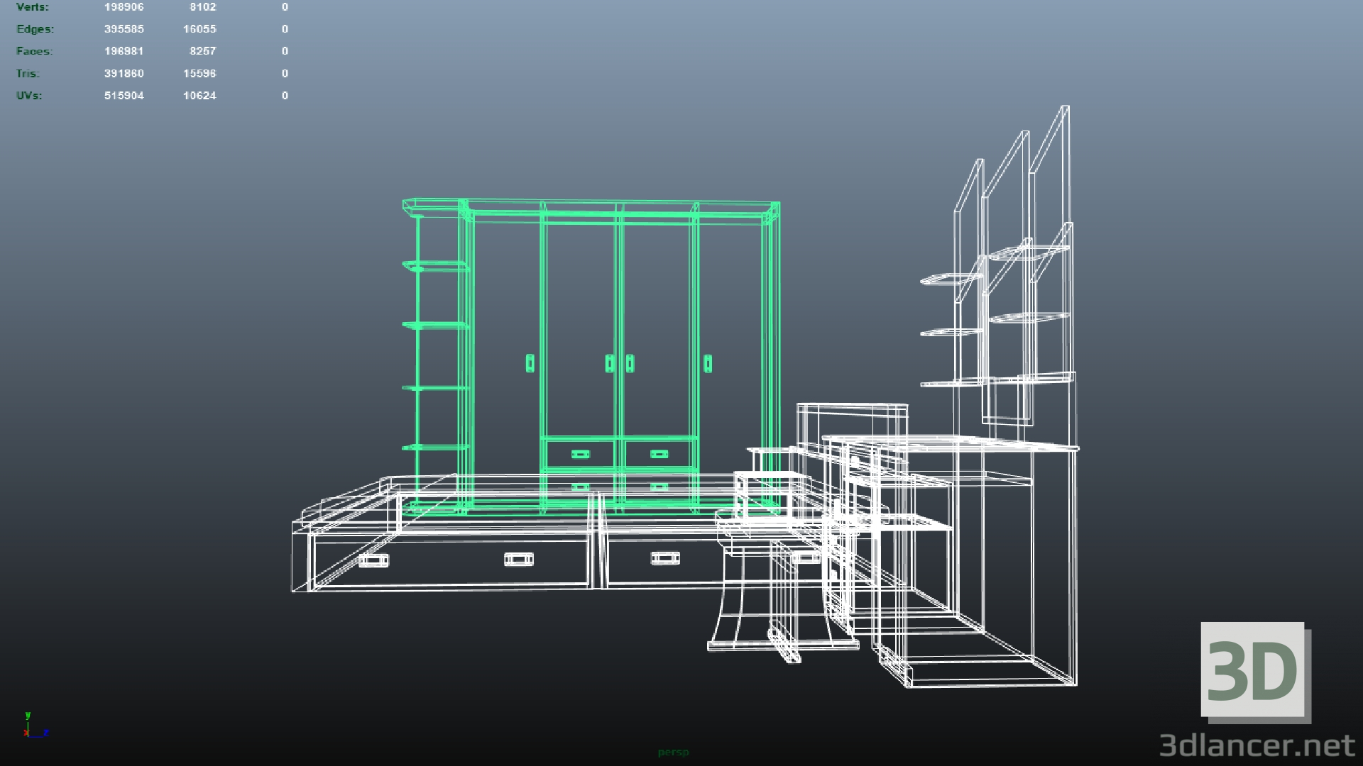 modello 3D di Numero di raccolta oro 4 comprare - rendering