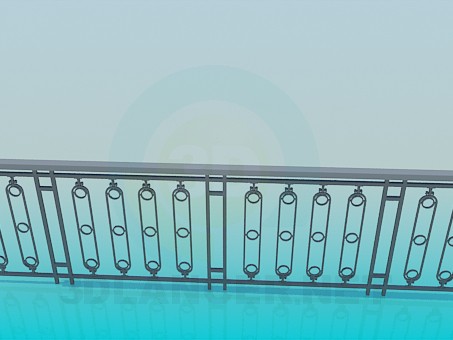 3d model Railings street - preview