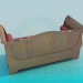 3d model Sofa with rollers and cushions - preview