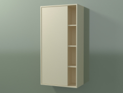 Armario de pared con 1 puerta izquierda (8CUCCCS01, Bone C39, L 48, P 24, H 96 cm)