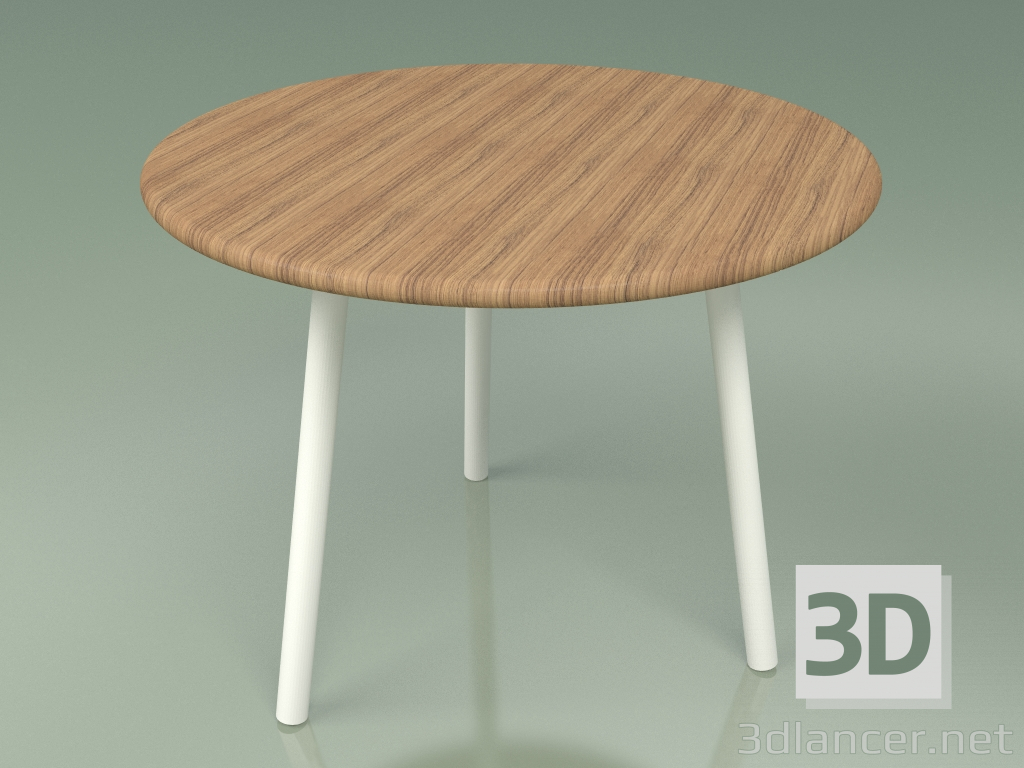 3D Modell Couchtisch 013 (Metal Milk, Teak) - Vorschau