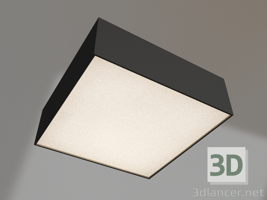 3D Modell Lampe IM-QUADRO-EMERGENCY-3H-S175x175-19W Day4000 (BK, 120 Grad, 230V) - Vorschau