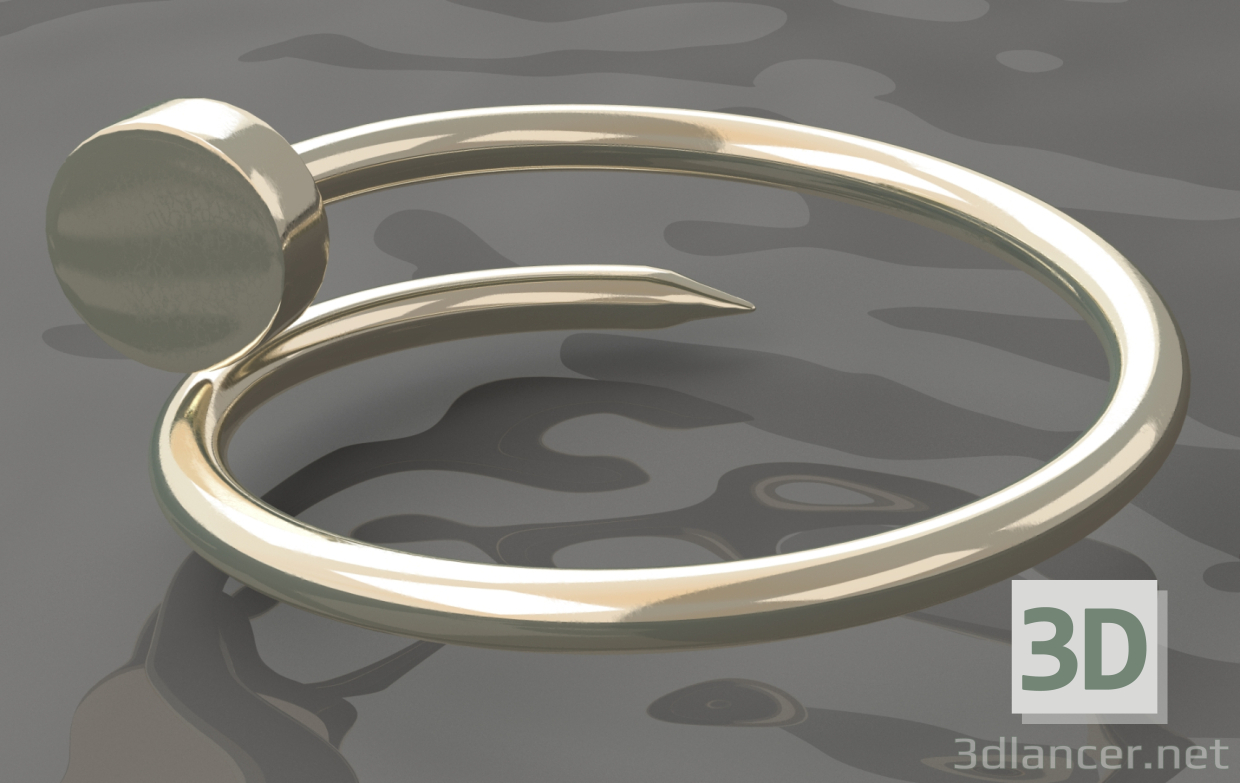 modèle 3D de Bague "Clou" acheter - rendu