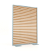 3d model Partition made of artificial wood and aluminum 120x170 (Roble golden, Blue gray) - preview