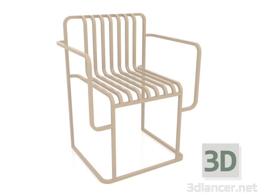 modèle 3D Chaise de salle à manger (Sable) - preview