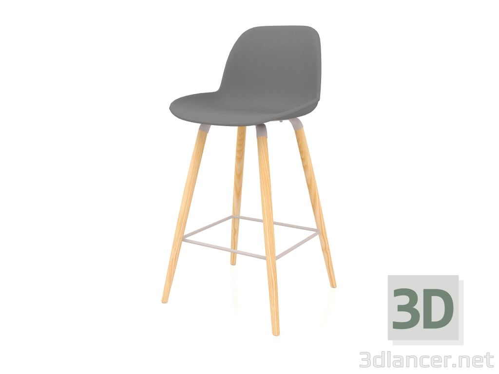 3d model Bar stool Albert Kuip 75 cm (Dark Gray) - preview