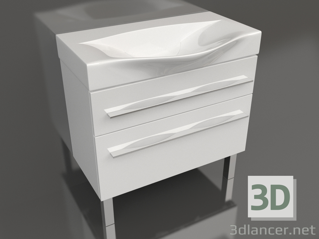 3d model Armario de suelo 80 cm (Mil.01.08.2n.W) - vista previa