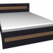 3d model Cama doble 140x200 - vista previa