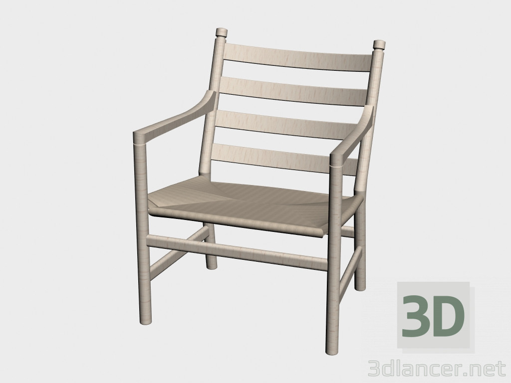 3d model Silla para relajarse (CH44) - vista previa