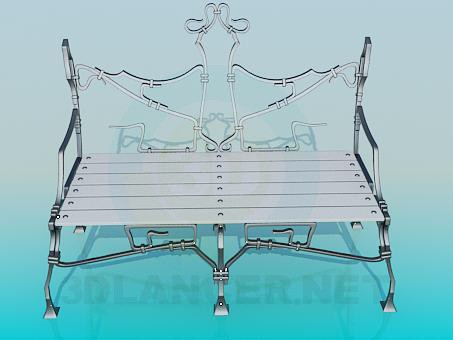 3d model Bench - preview