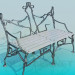 3d model Bench - preview