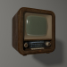 Retro TV 3D modelo Compro - render