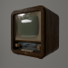 Retro TV 3D modelo Compro - render