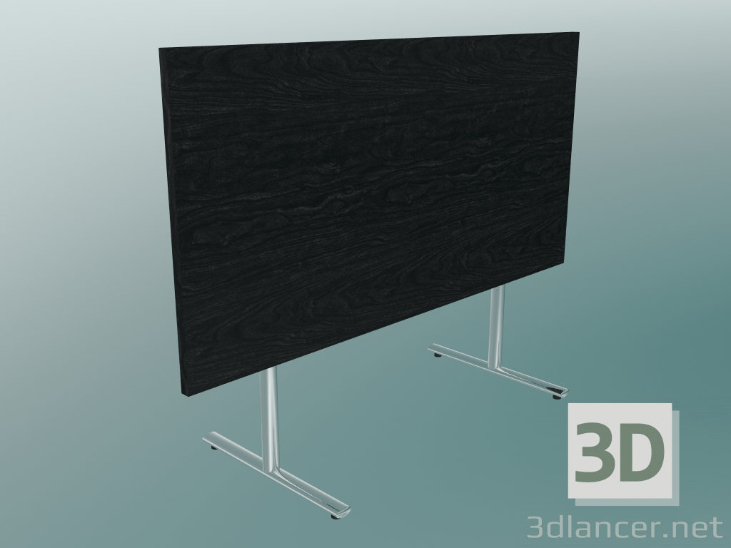 3D modeli T-bacak Flip-top dikdörtgen masa katlanmış (1500x750mm) - önizleme