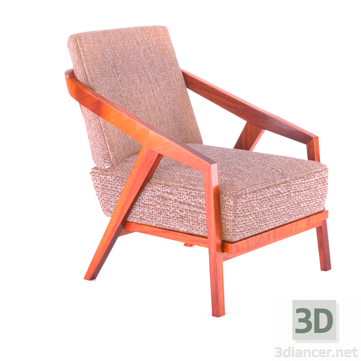 modello 3D Sedia - anteprima