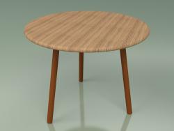 Table basse 013 (Métal Rouille, Teck)