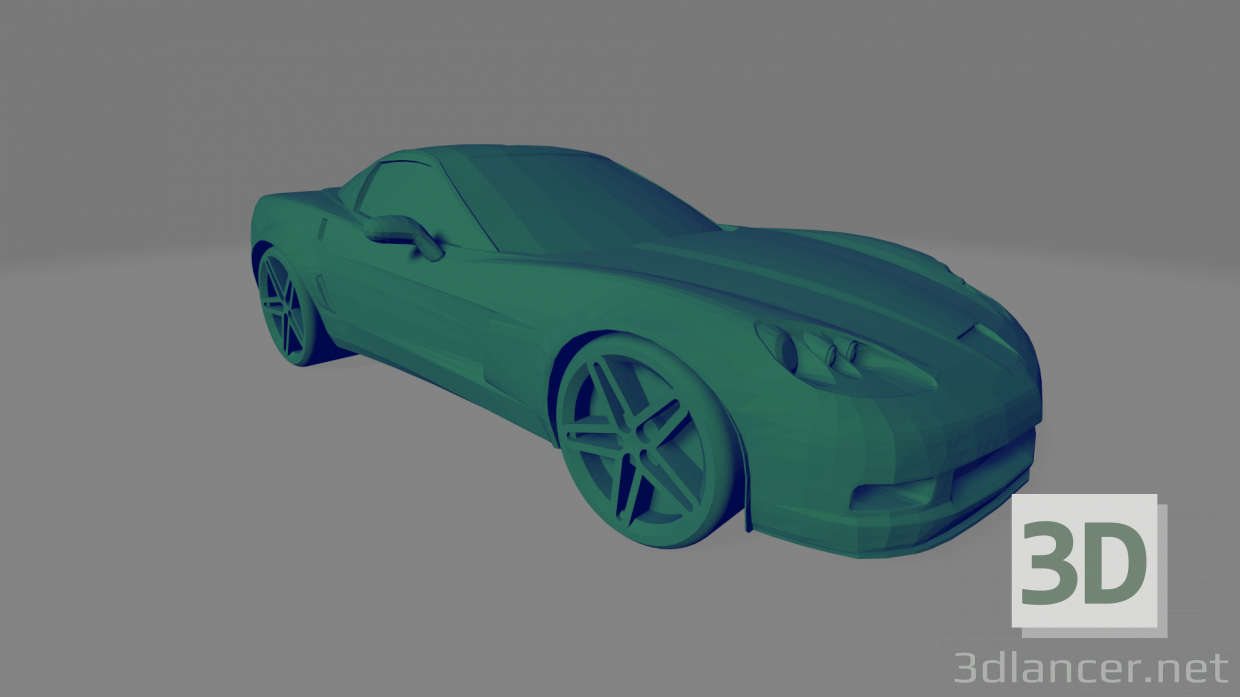 modèle 3D de Chevrolet Corvette C6 Z06 acheter - rendu