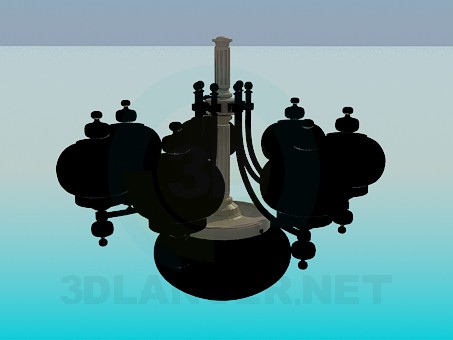 Modelo 3d Candelabro de escuro - preview