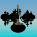 3d model Dark chandelier - preview