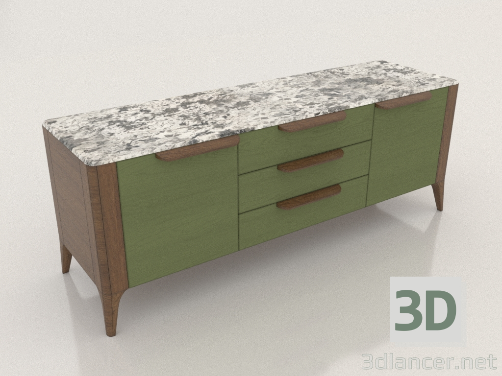 3d model Mueble TV (Arabesco) - vista previa