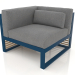 3D Modell Modulares Sofa, Abschnitt 6 links (Graublau) - Vorschau