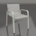 3d model Sillón club de comedor (gris cemento) - vista previa