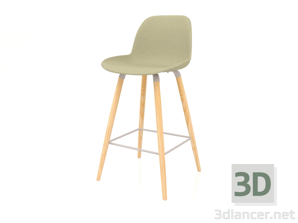 3D Modell Barhocker Albert Kuip 75 cm (Grün) - Vorschau