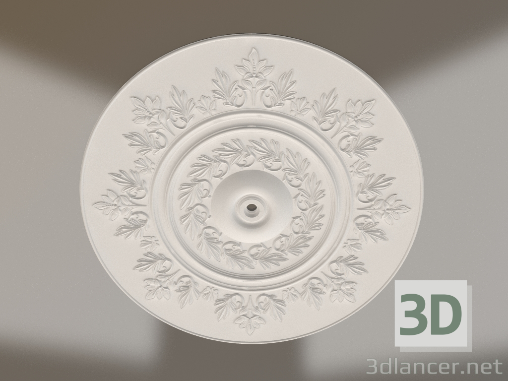 3d model Gypsum ceiling socket RP 035 D=1260 - preview