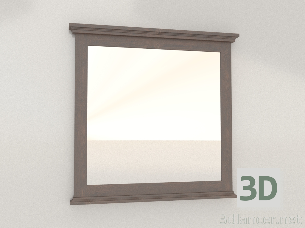 modello 3D Specchio Palermo 90 (noce chiaro) - anteprima modello 3D Specchio Palermo 90 (noce chiaro) - anteprima