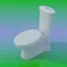 3D Modell WC und bidet - Vorschau