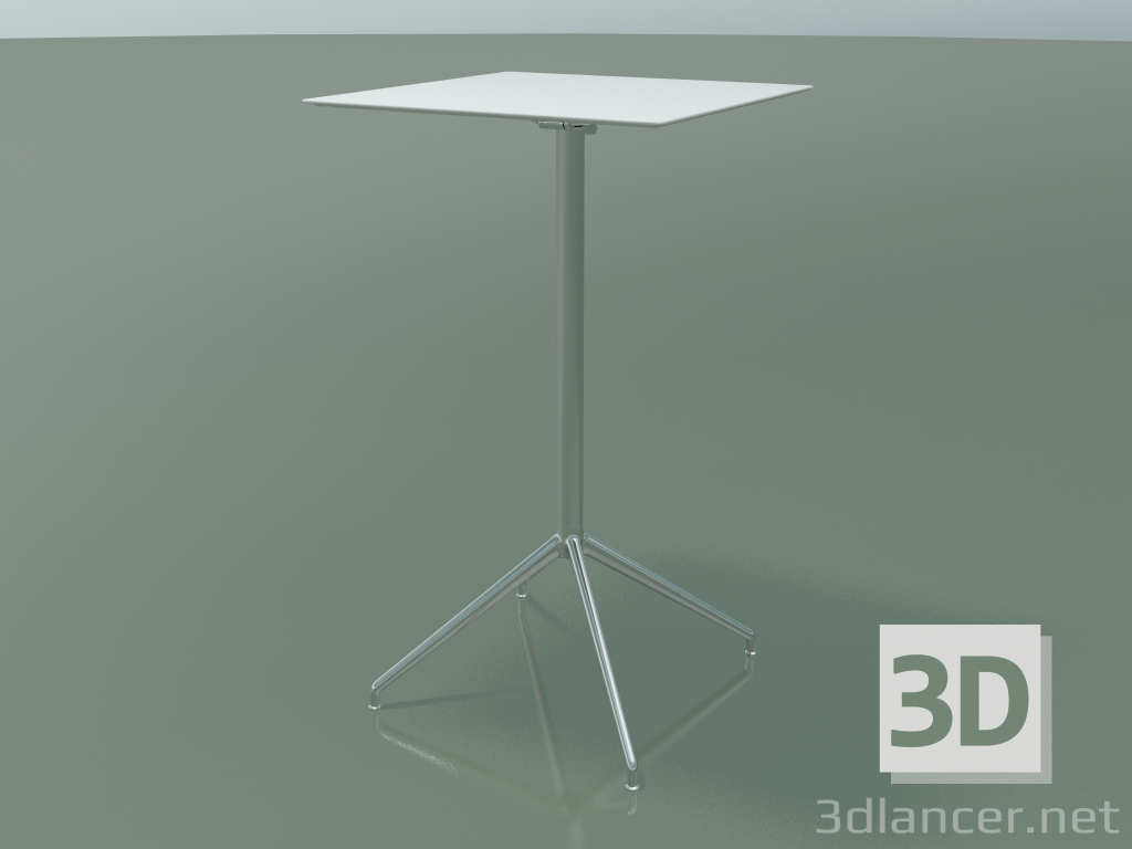 Modelo 3d Mesa quadrada 5747 (H 103,5 - 59x59 cm, espalhado, branco, LU1) - preview