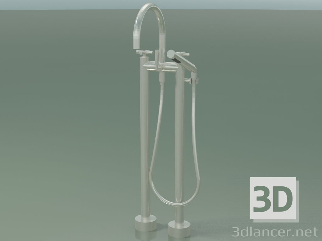 Modelo 3d Misturador de banho de dois furos para instalação independente (25 943 892-06) - preview