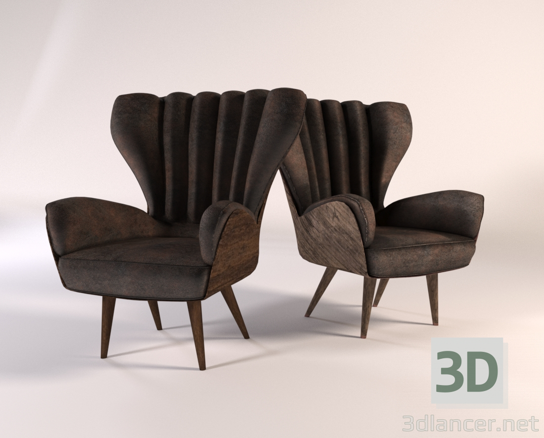 3D Modell Sessel - Vorschau