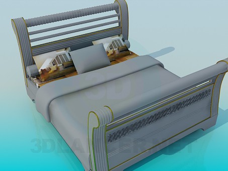 modello 3D Letto - anteprima