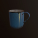 3d enamel mug model buy - render