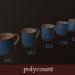 3d enamel mug model buy - render