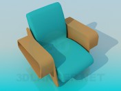 Fauteuil avec supports pour les journaux et magazines